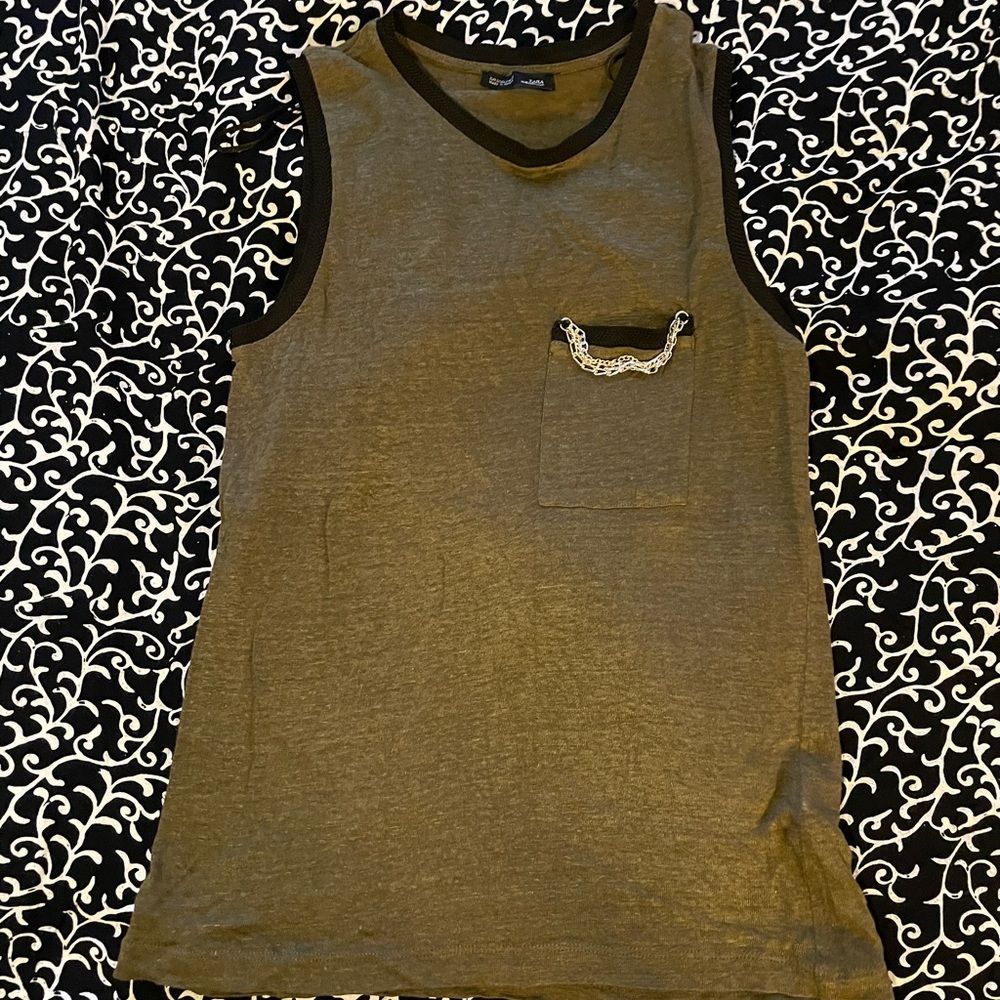 Zara olive green top